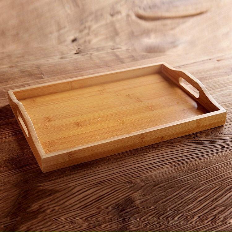 Bộ ấm chén thủy tinh 6 cốc pha trà kèm khay gỗ tre
