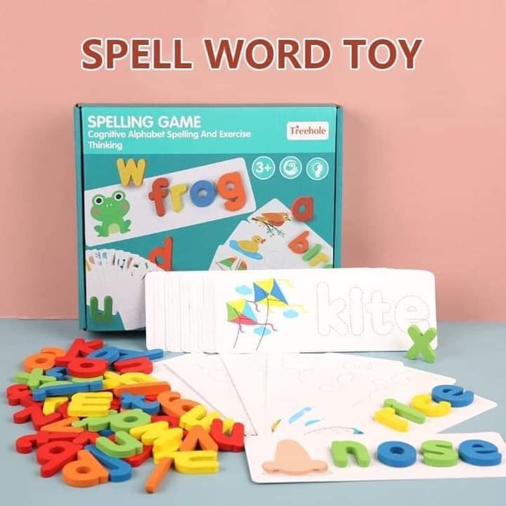 BỘ THẺ XẾP CHỮ TIẾNG ANH, BỘ XẾP HÌNH (Spelling game) GIÚP BÉ VỪA NHẬN BIẾT CHỮ CÁI, VỪA HỌC TIẾNG ANH