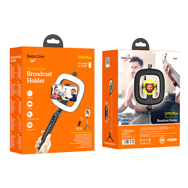 Gía Đỡ Livestream tích hợp đèn LV03 PLUS_ Hàng chính hãng