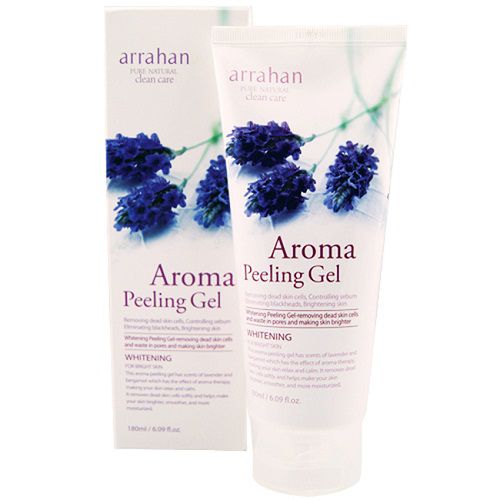 Gel tẩy da chết làm trắng da Arrahan Peeling Hoa Aroma Hàn Quốc 180ml ( Tặng 5 mặt nạ Jant Blanc )