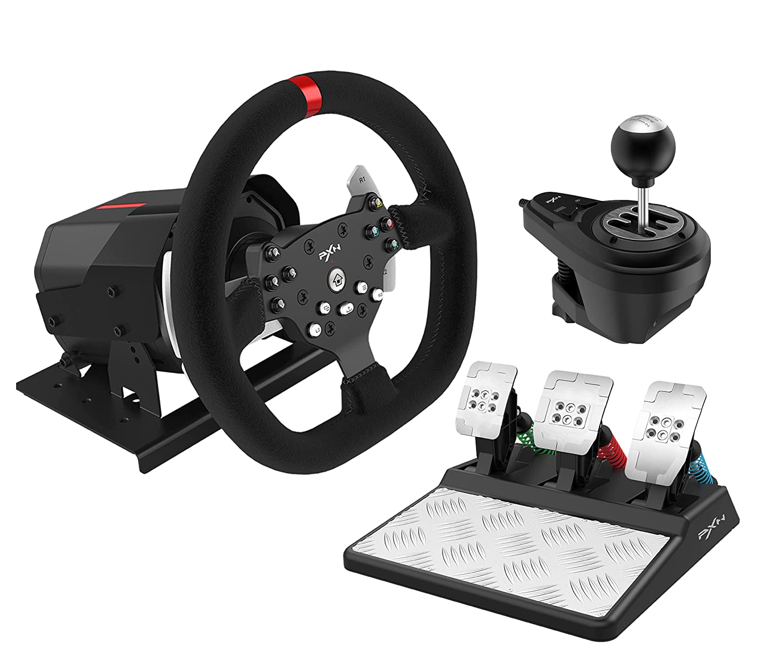 Hình ảnh Vô lăng chơi game PXN V10 Metal FFB Pro Racing Wheel - Hàng Chính Hãng