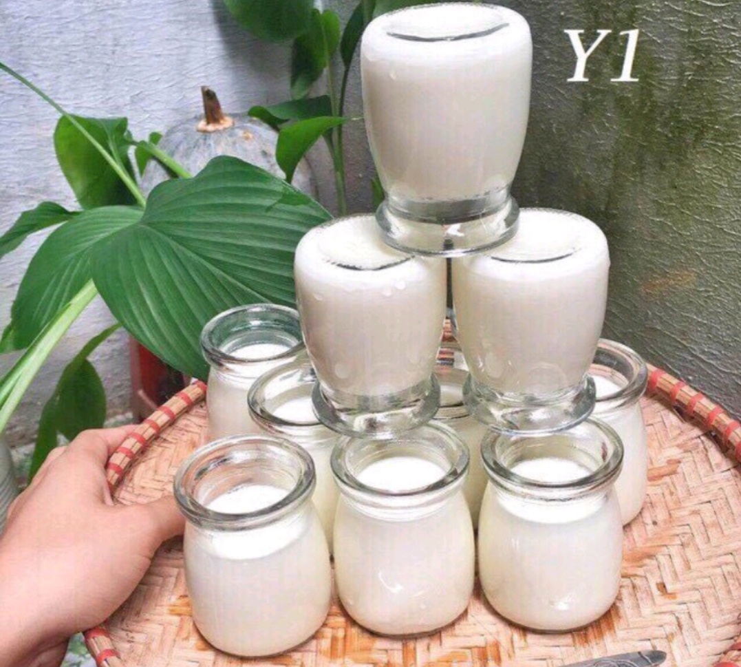 Hũ đựng sữa chua, chưng yến set 12 hũ (có nắp đậy) 100ml