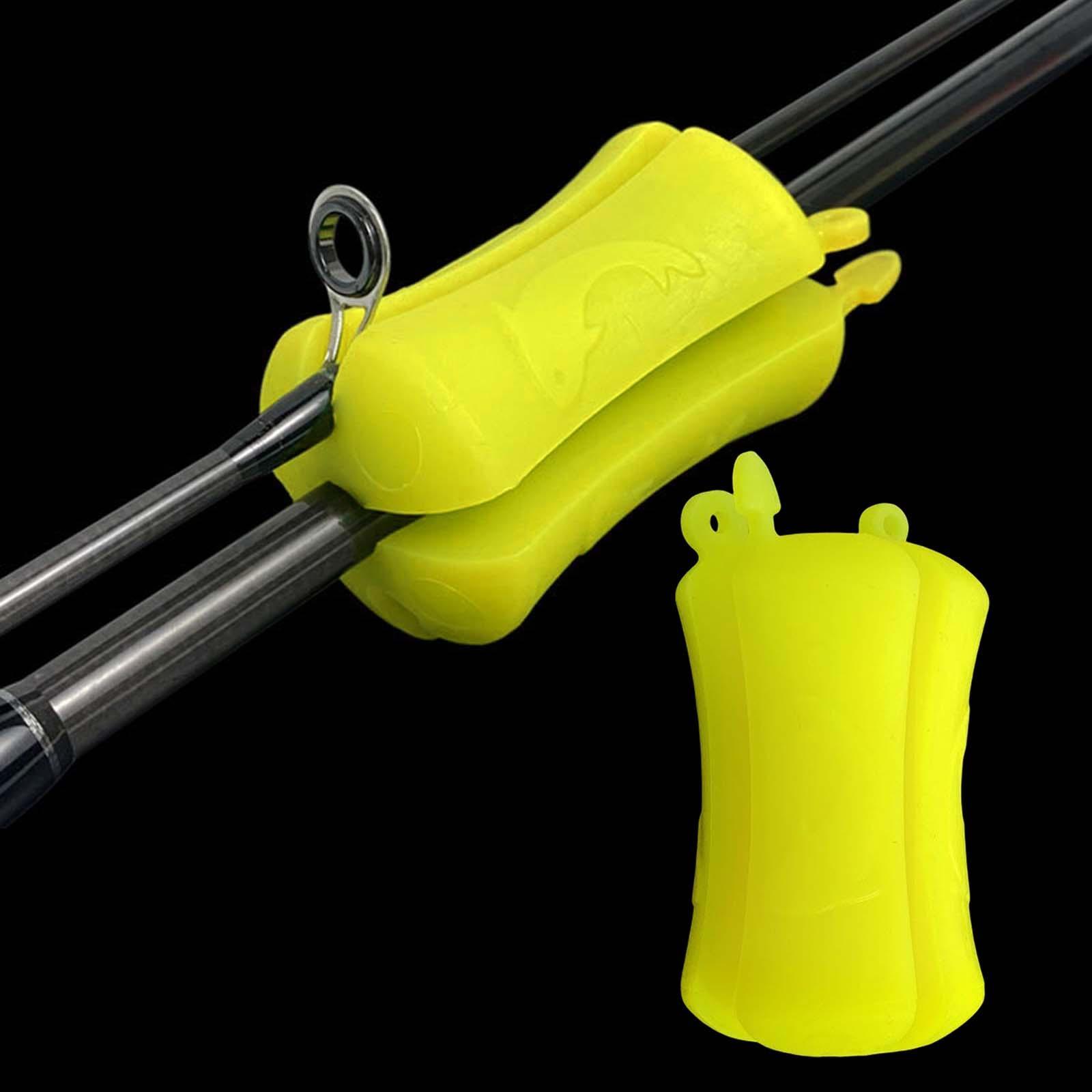 Fishing Rod Fixed Ball Fishing Tackle Ties Fishing Rod Holder Pole Portable Elastic Protective Fishing Tube Connectors for Fishing