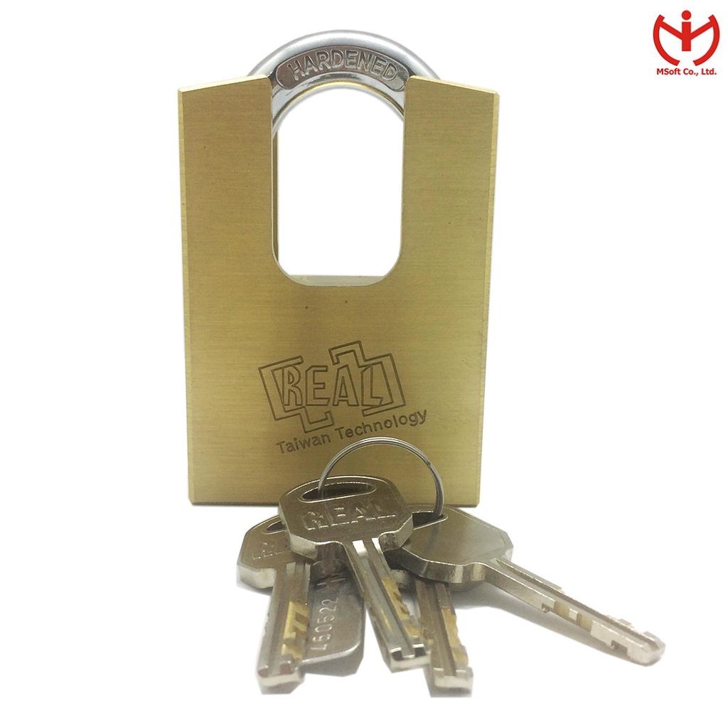 Ổ khóa chống cắt REAL RSH60-01 thân đồng thau 4 chìa vuông - MSOFT