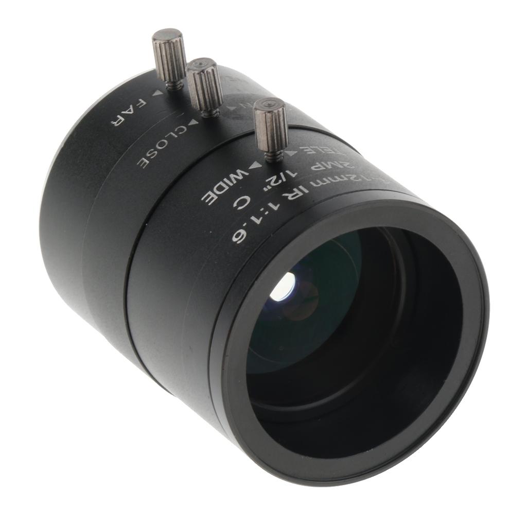 4 12mm 1/2 "F1.6 Manual IRIS CS Lens for Camera Industrial Microscope
