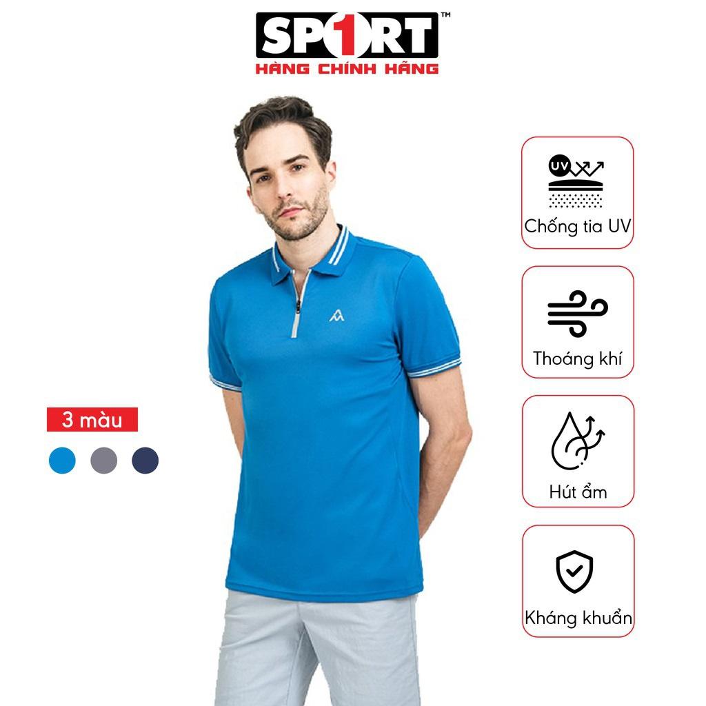 Áo Polo Nam AM MP029 Ngắn Tay Có Cổ Phối 2 Màu Tương Phản Chất Liệu Vải Nhẹ Thấm Hút Mồ Hôi
