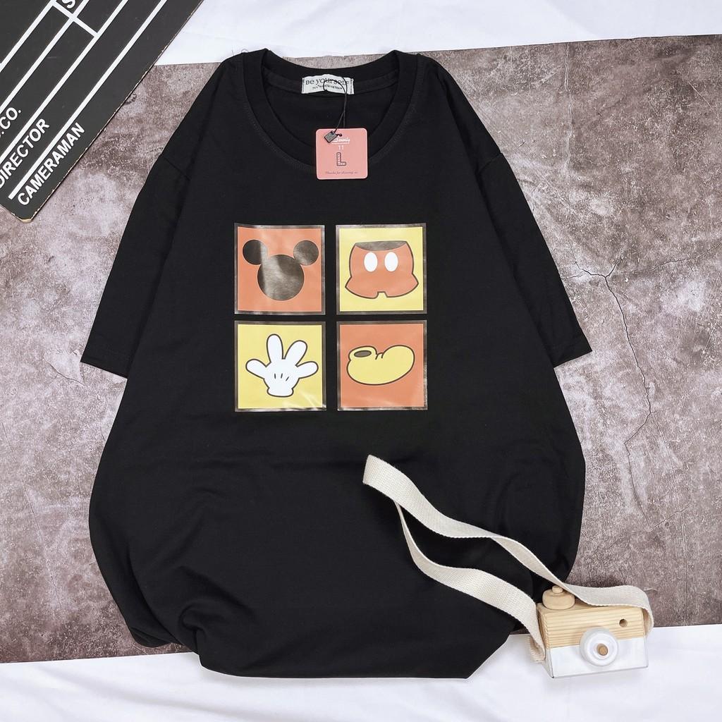 - Áo thun tay ngắn Be Yourself unisex size M L - MICKEY 4 Ô