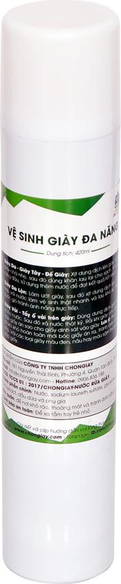 Bọt Vệ Sinh Giày Đa Năng Nhãn Hiệu Chọn Giày (420ml) + Tặng Kèm Bàn Chải