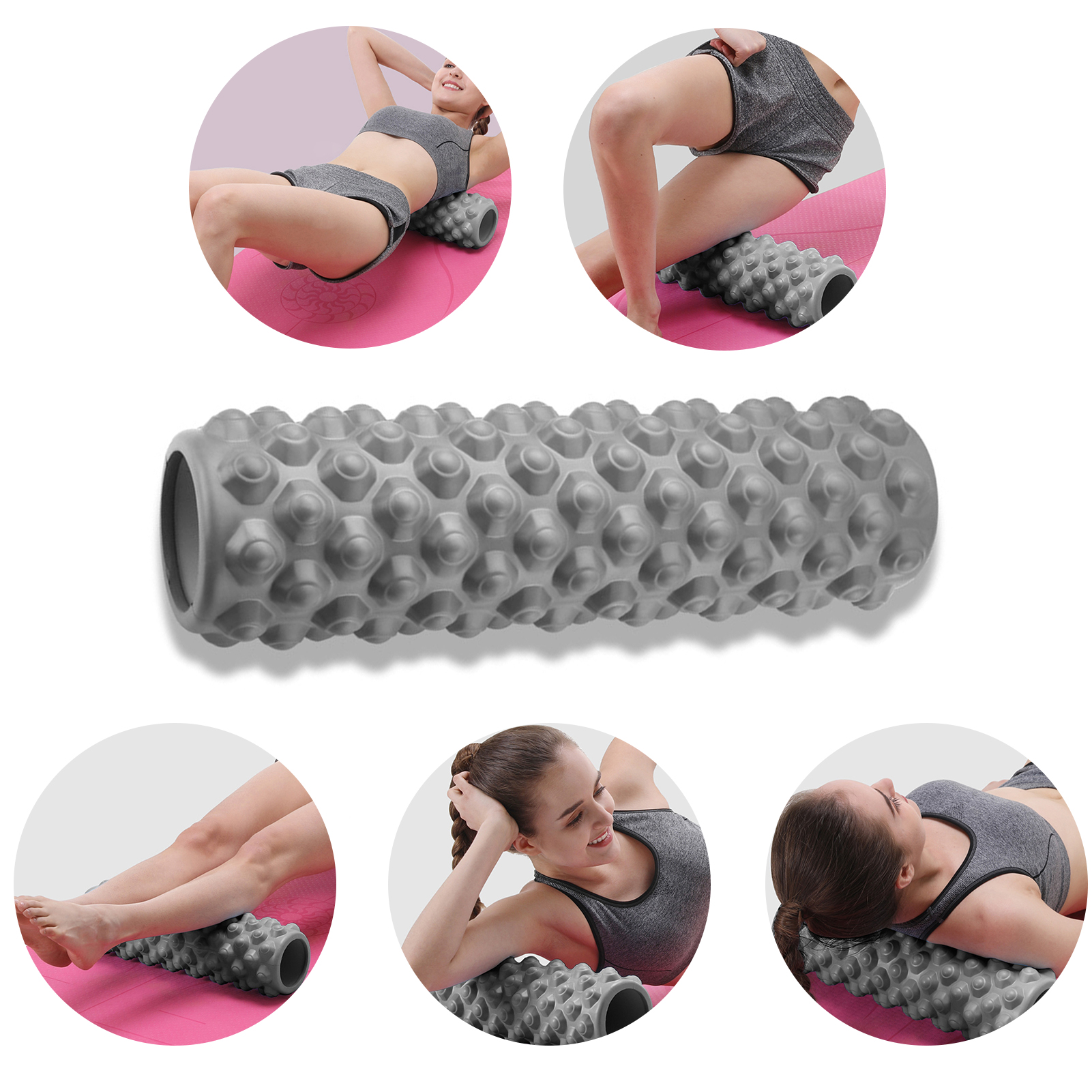 Con lăn tập thể dục, yoga giúp nâng cơ và thon chân