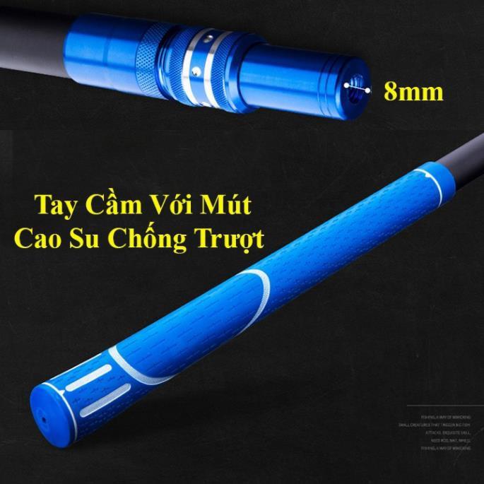 Vợt Cá Carbon Vành Tròn Có thể thu gọn chuyên dụng câu đài vợt cá câu đài KK-15