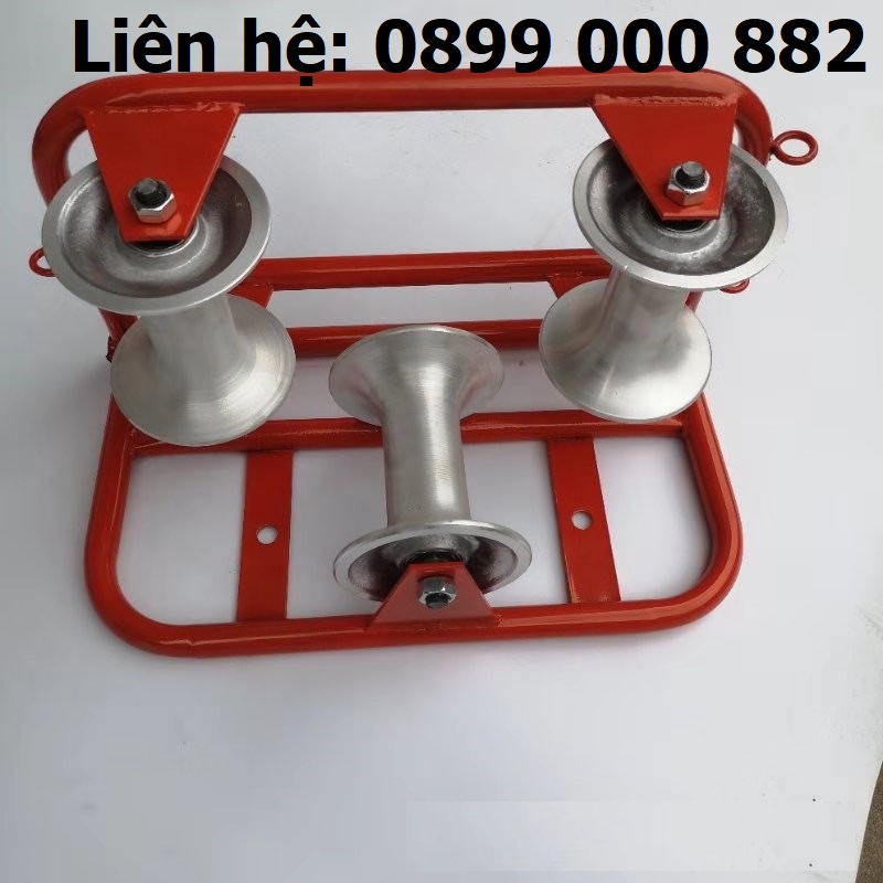 Con lăn kéo cáp mặt đất puly nhựa