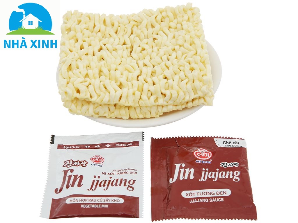 Combo 5 gói - Mì xốt tương đen Ottogi 135g