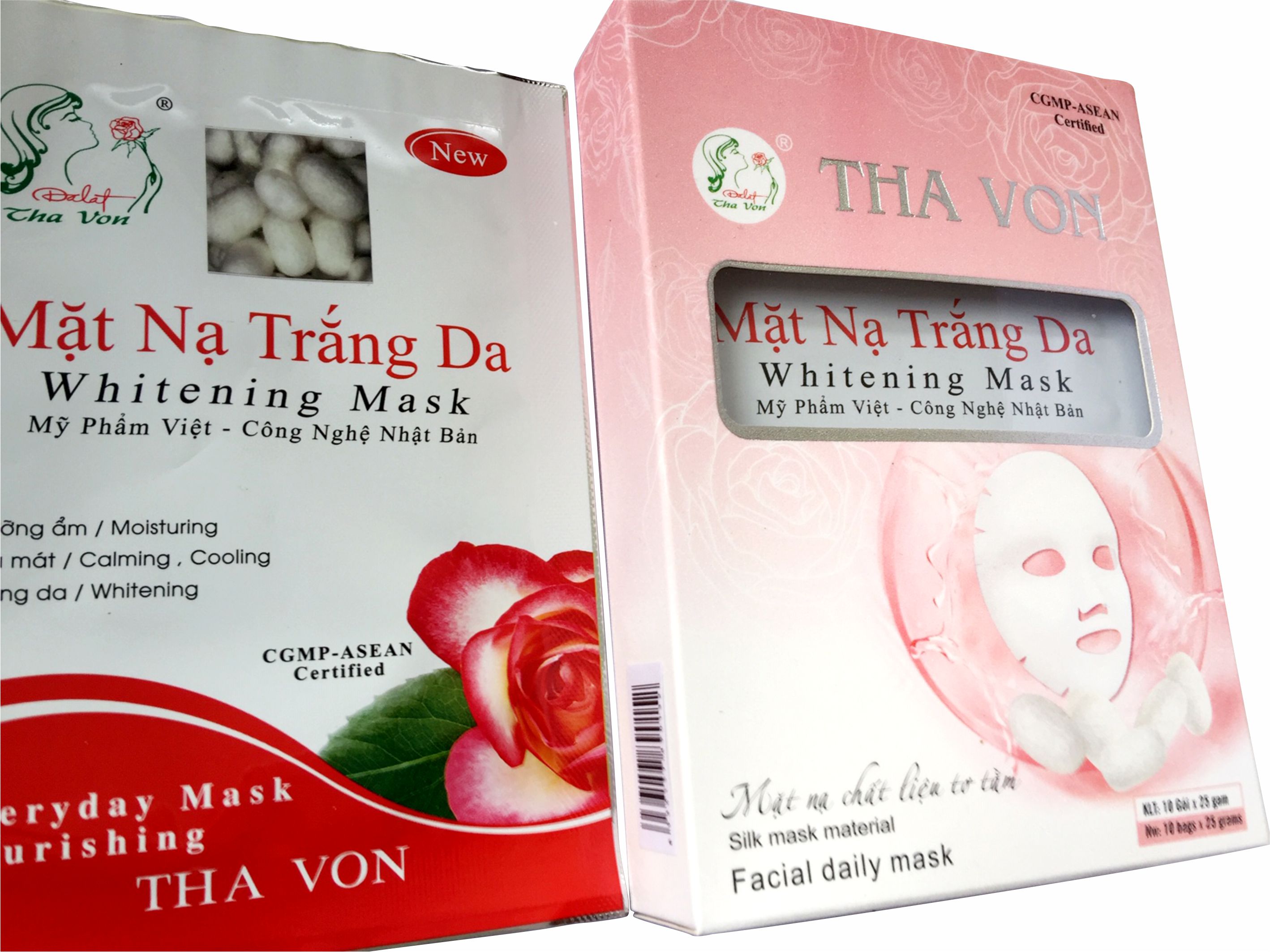 Mặt Nạ Dưỡng Trắng Hộp 10 Gói chất liệu lụa