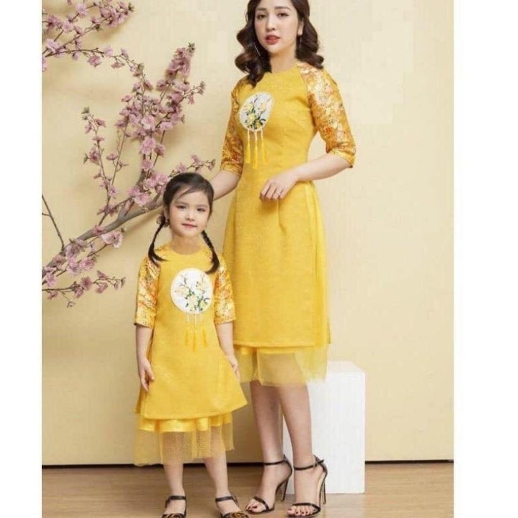 Áo Dài Cách Tân Tay Lỡ Phối Dây Như Ý Mẫu GS02 Thời Trang PONIVA Cao Cấp Cho Ngày Xuân 2021