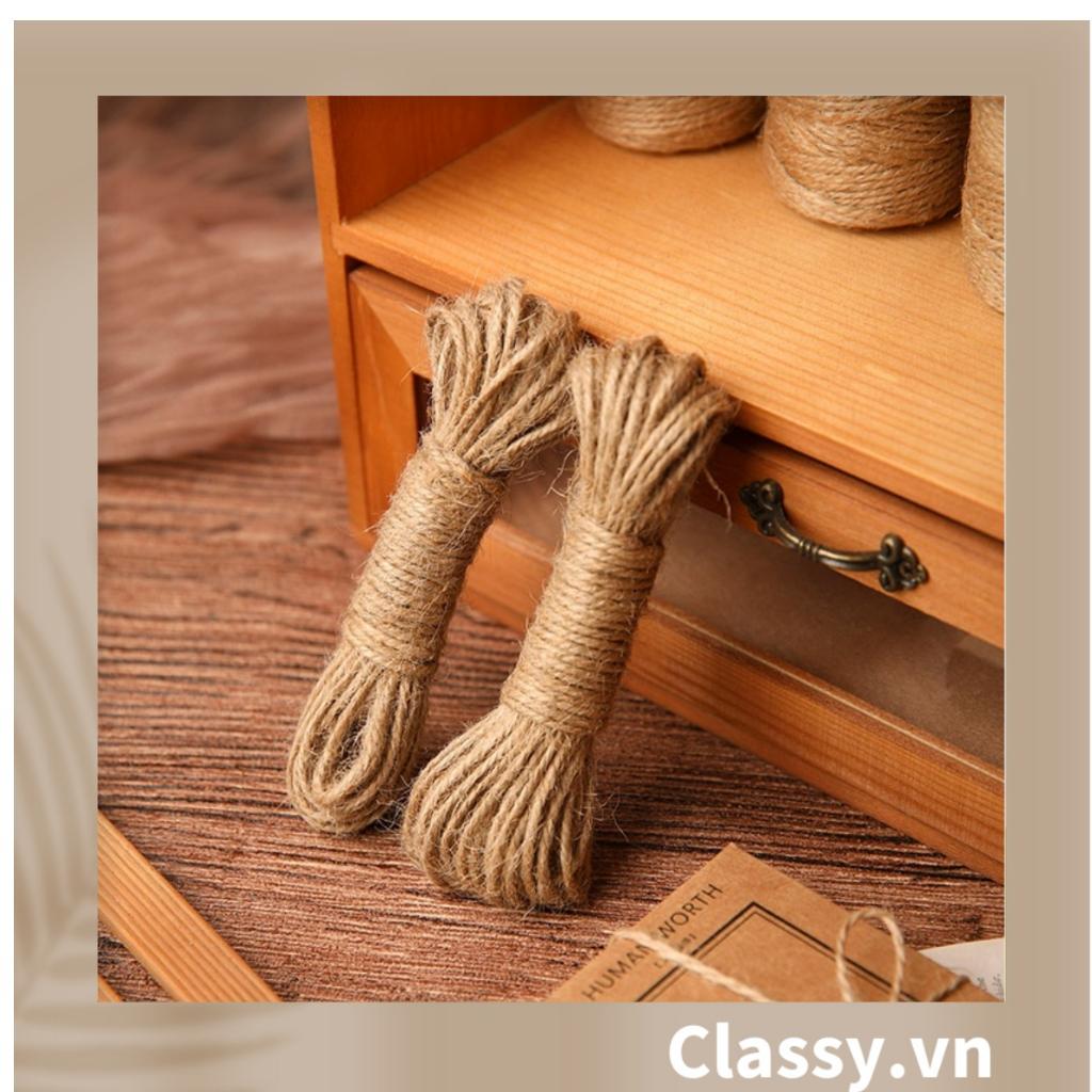 5m & 10 M dây thừng gai Classy , dây đay dùng trang trí, treo ảnh, gói quà, làm đồ thủ công PK337