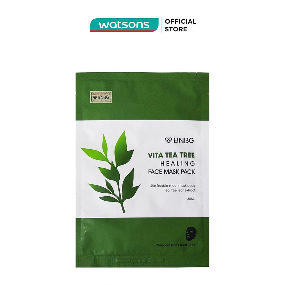 Mặt Nạ BNBG Vita Tea Tree Healing Face Mask Pack Thải Độc Da Giảm Mụn 30ml