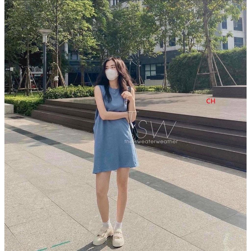 Váy tanktop kèm áo quây trong siêu xinh