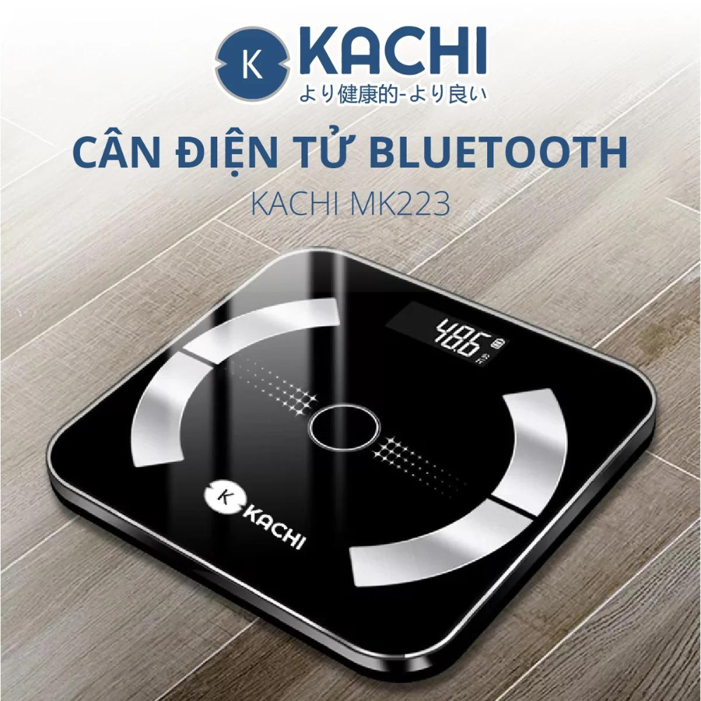 Cân Điên Tử Bluetooth Phân Tích Chỉ Số Cơ Thể Kachi MK223