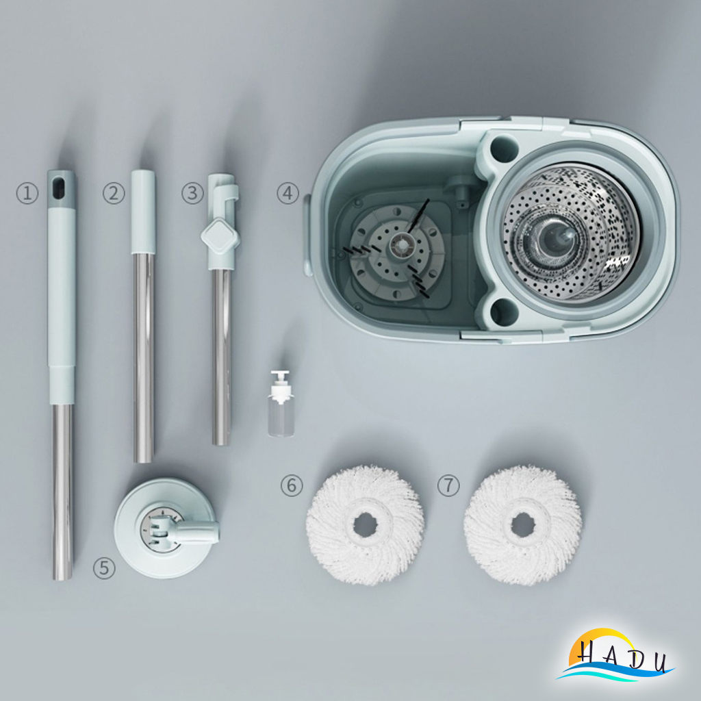 Bộ Lau Nhà Thông Minh 360 Độ Tự Vắt Thái Lan Kilo Spin Mop Cao Cấp