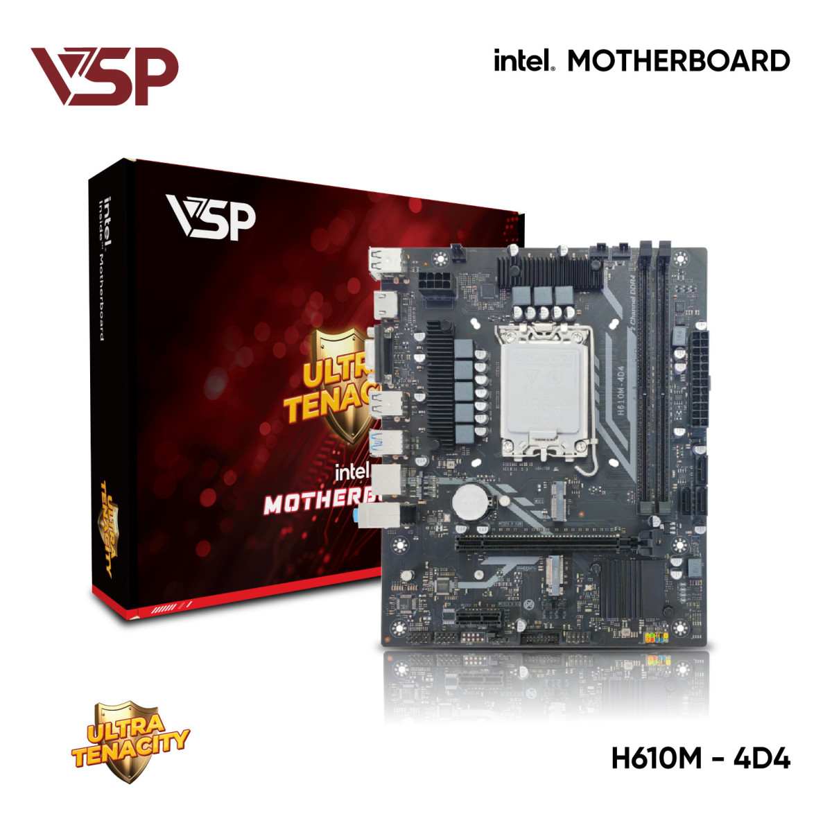 Bo Mạch Chủ Main VSP H610M-4D4 Socket LGA 1700 – Hàng Chính Hãng