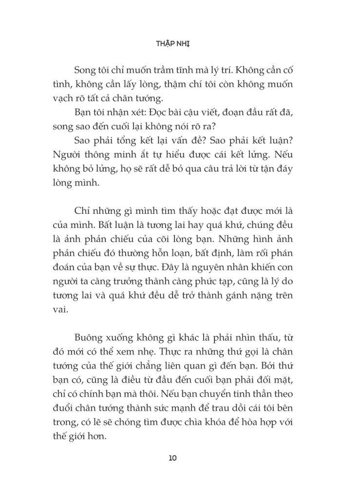 Sách Chẳng Nhớ Quá Khứ, Chẳng Sợ Tương Lai
