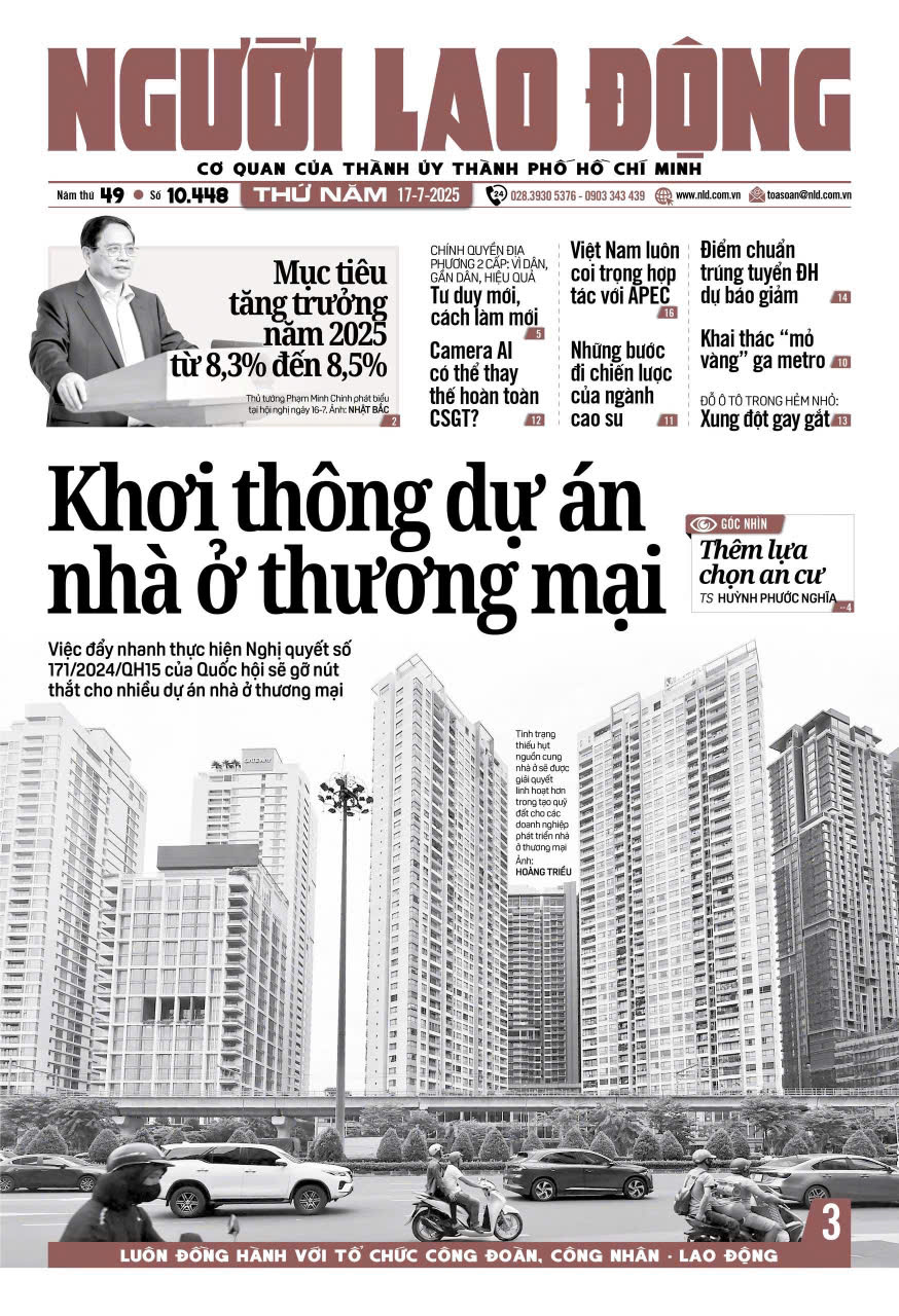 Nhật báo Người Lao Động từ ngày 14-07-2025 đến 20-07-2025