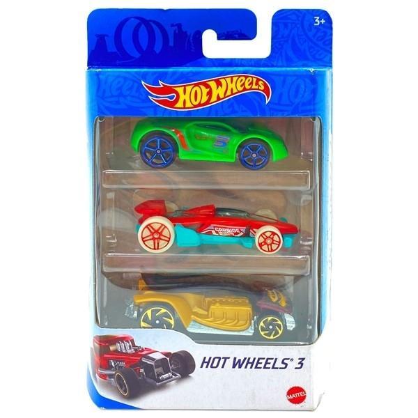 Bộ 3 Siêu Xe Hot Wheels K5904 (Mẫu Sản Phẩm Bên Trong Là Ngẫu Nhiên)