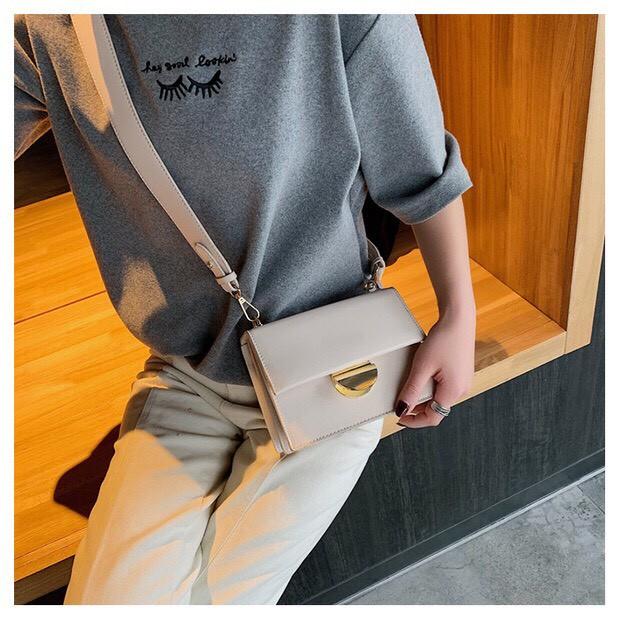 TÚI ĐEO CHÉO MINI ULZZANG THỜI TRANG NỮ CAO CẤP KHÓA TRÒN PHỤ KIỆN THỜI TRANG