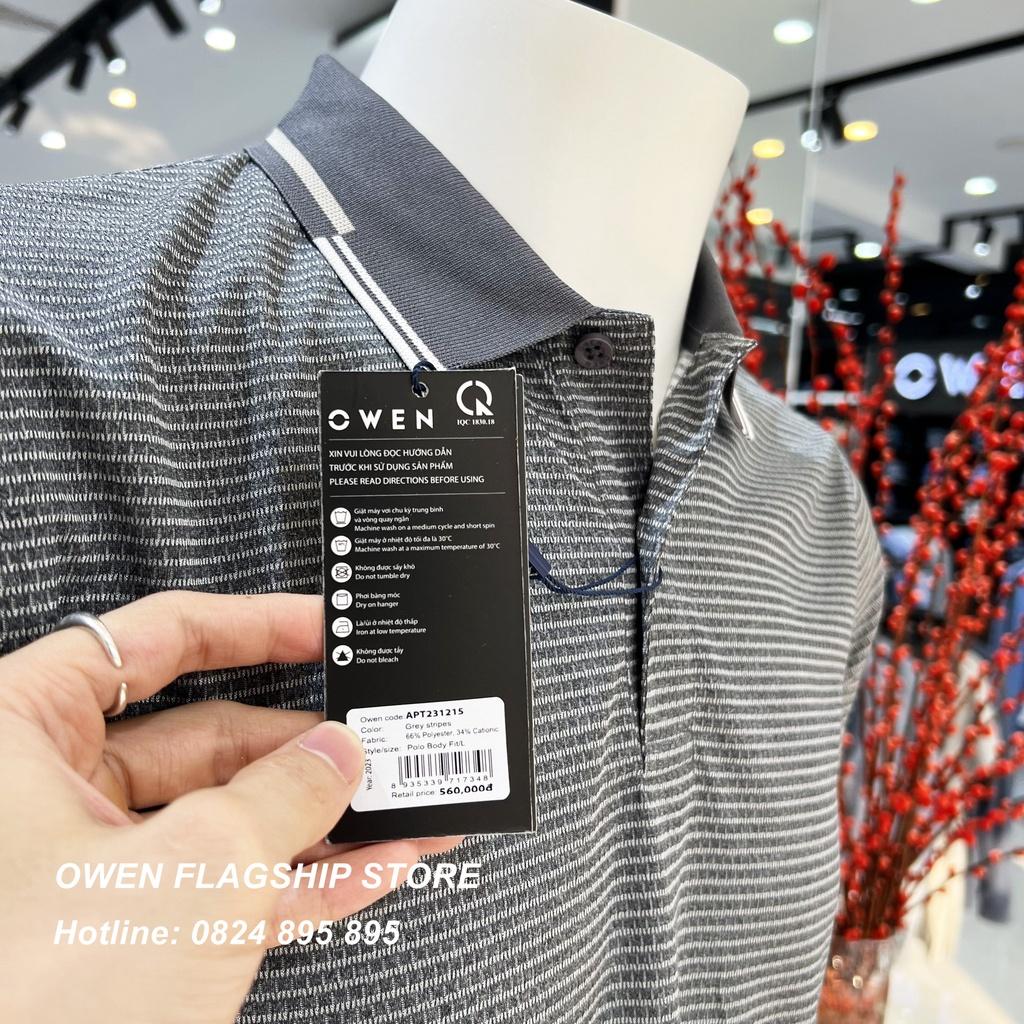 Áo Polo nam Owen chất Cotton thấm hút mồ hôi thoáng mát Mã APT231215
