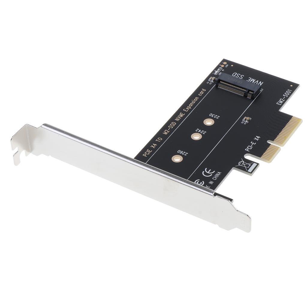 M.2 to PCIE3.0 X4 SSD Adapter M Key Interface Converter Card Full Speed