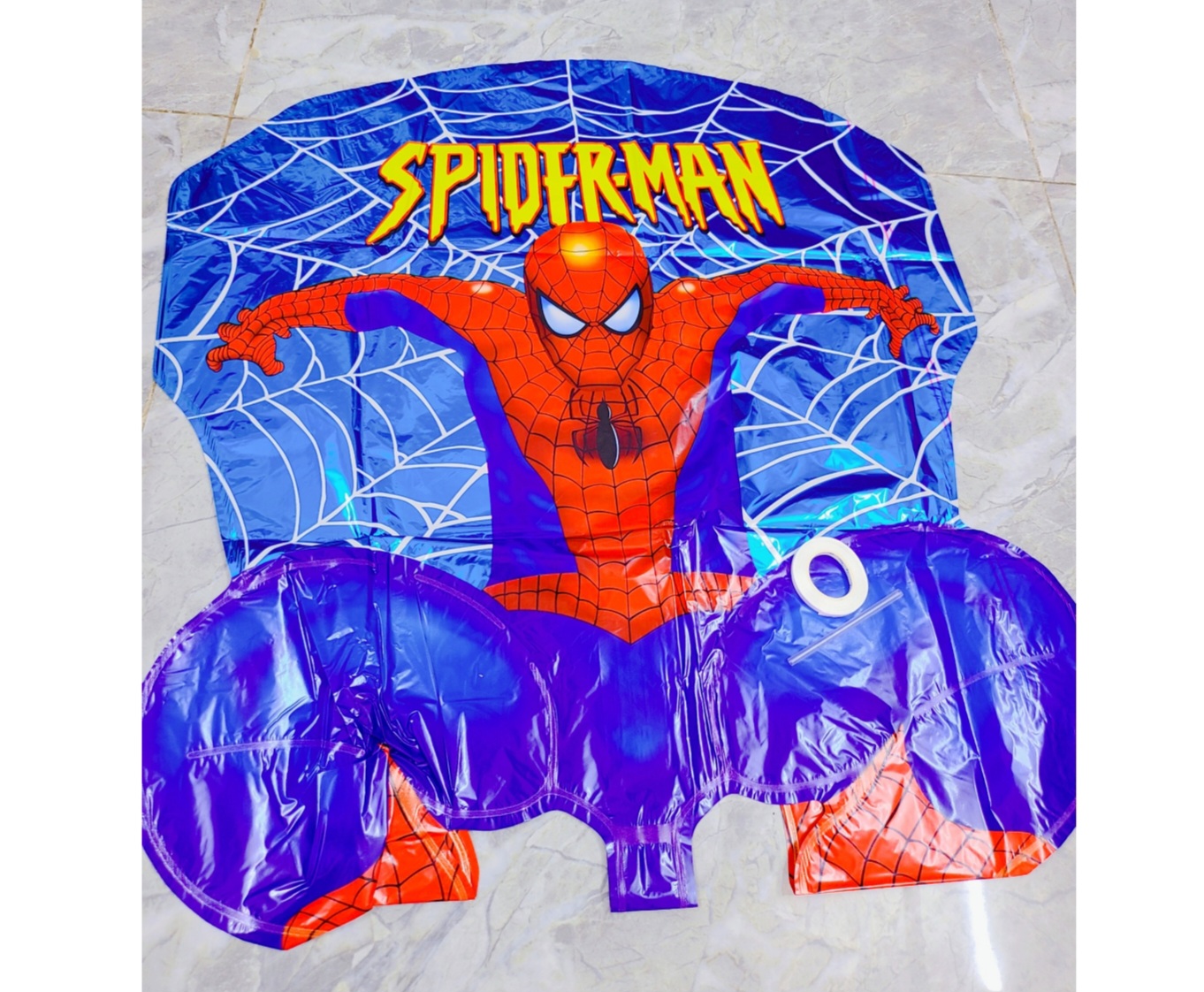 ️Set Bộ Trang Trí Sinh Nhật Superman 2 Rèm, 4 Siêu Nhân, 36 Bóng Xanh Đỏ,...Tặng Kèm Cây Bơm Bóng, Keo Dán