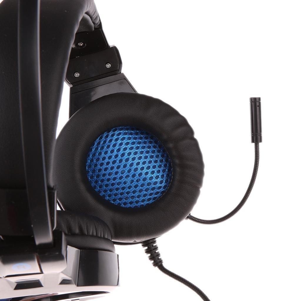 LED Light Gaming Headset Headband Headphone USB 3.5mm for PC