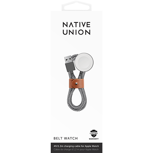 Dây Cáp sạc Native Union Cho Apple Watch - BELT CABLE APPLE WATCH ZEBRA-Hàng chính hãng