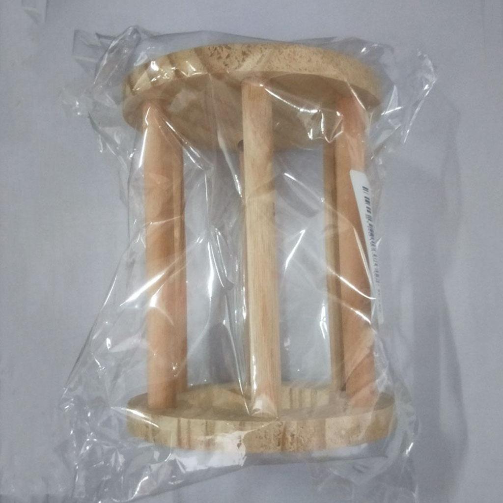 2pcs Hay Feeder Natural Wood Hay Grass Rack Food Dispenser for Guinea Pig