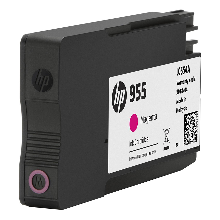 Mực in Phun HP 955 Magenta Original Ink Cartridge Đỏ Tươi (Máy in HP OfficeJet Pro 8210/8216/HP OfficeJet Pro 8710 All-in-One/8720/8730//8740/HP OJP 8745 All-in-One/HP OfficeJet Pro 7720 Wide Format/7730/L0S54AA) - Hàng Chính Hãng