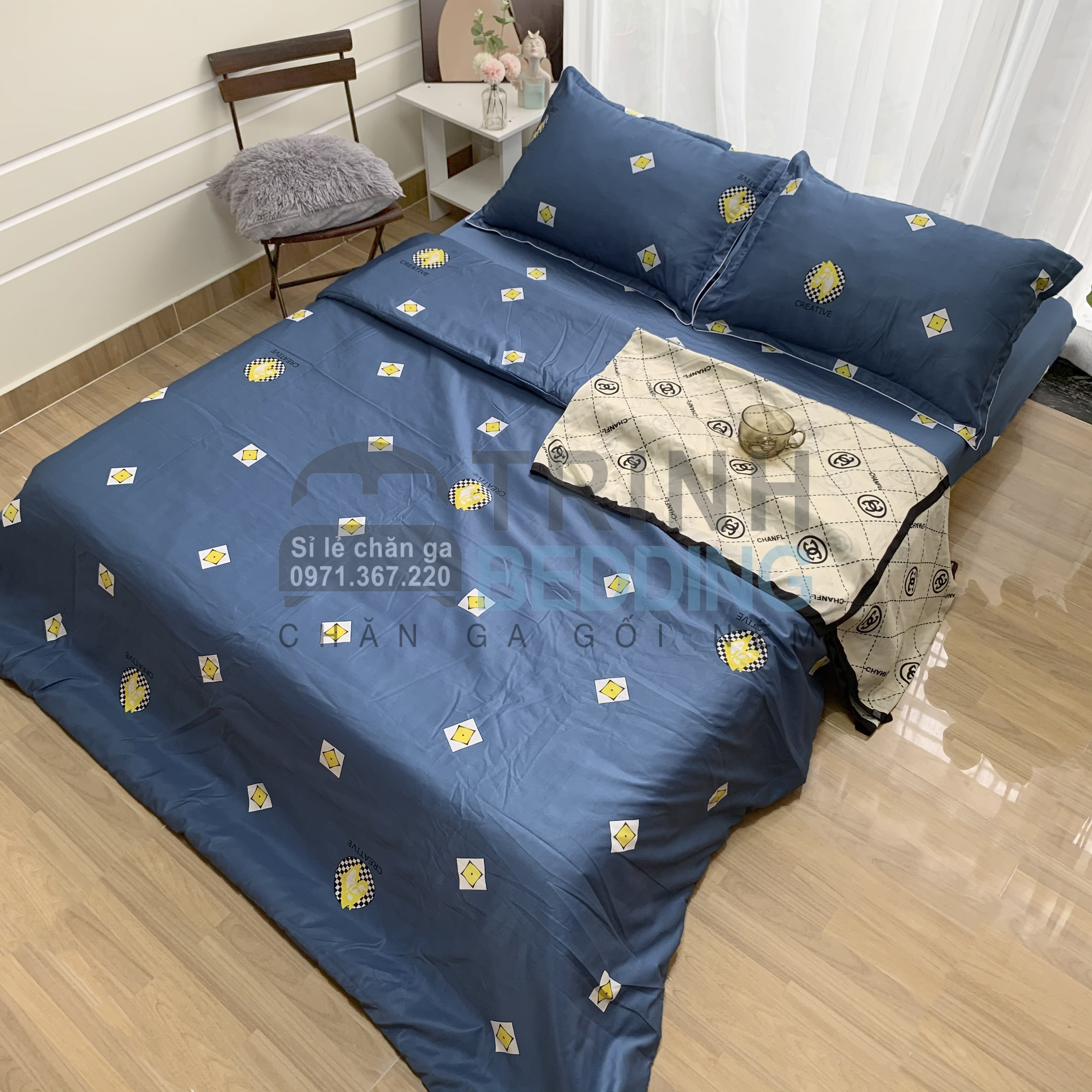 Bộ Chăn Ga Gối Tencel TC750 Standard Cao Cấp Trinhbedding