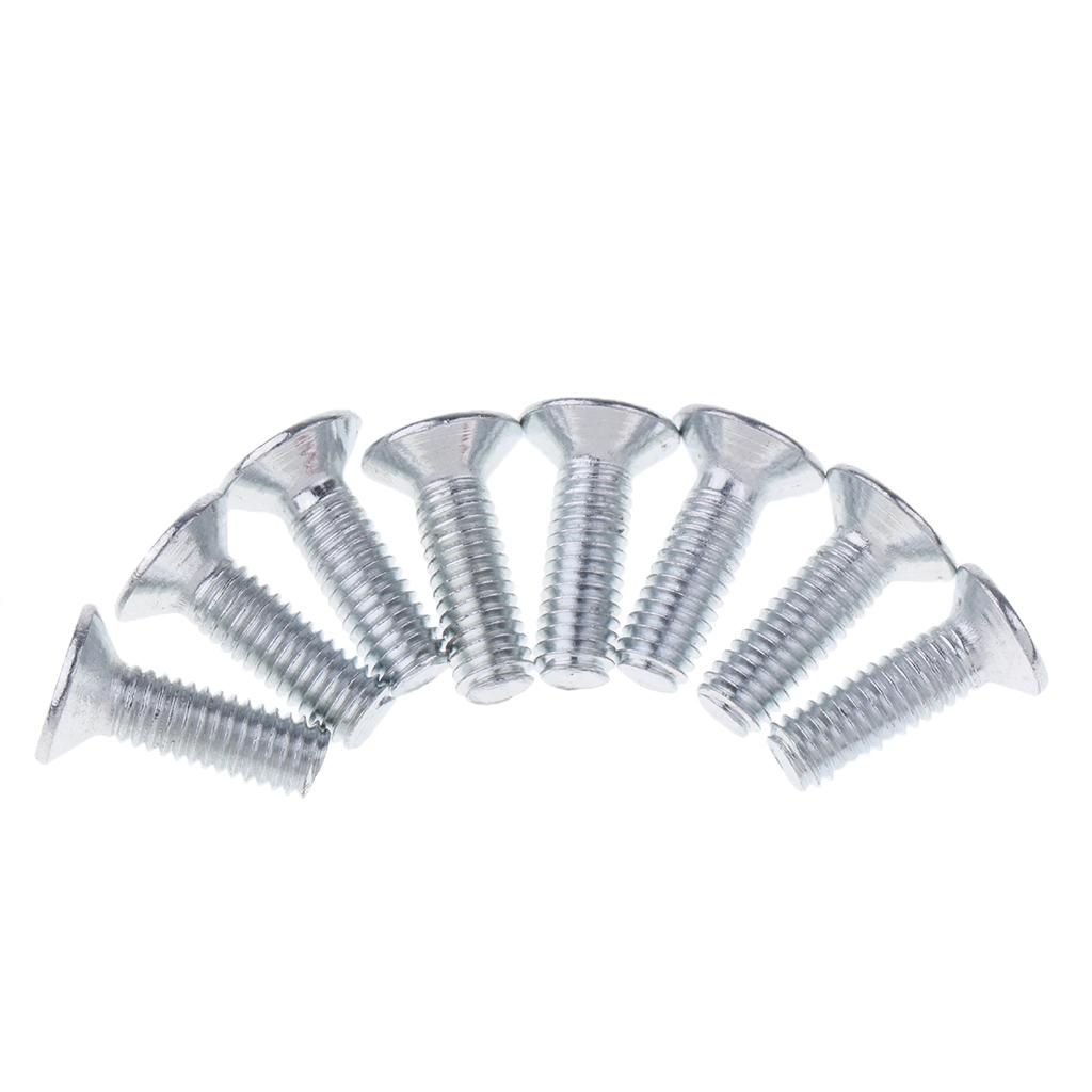 8 Sets M6 Bumper Washer Bolt Engine Bay Screw Kit CNC Billet Aluminum Red