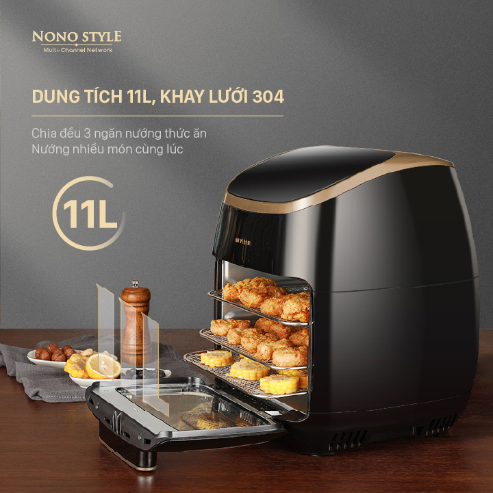 Lò Nướng Chân Không BIYI AF-60A (11L) - Hàng Chính Hãng