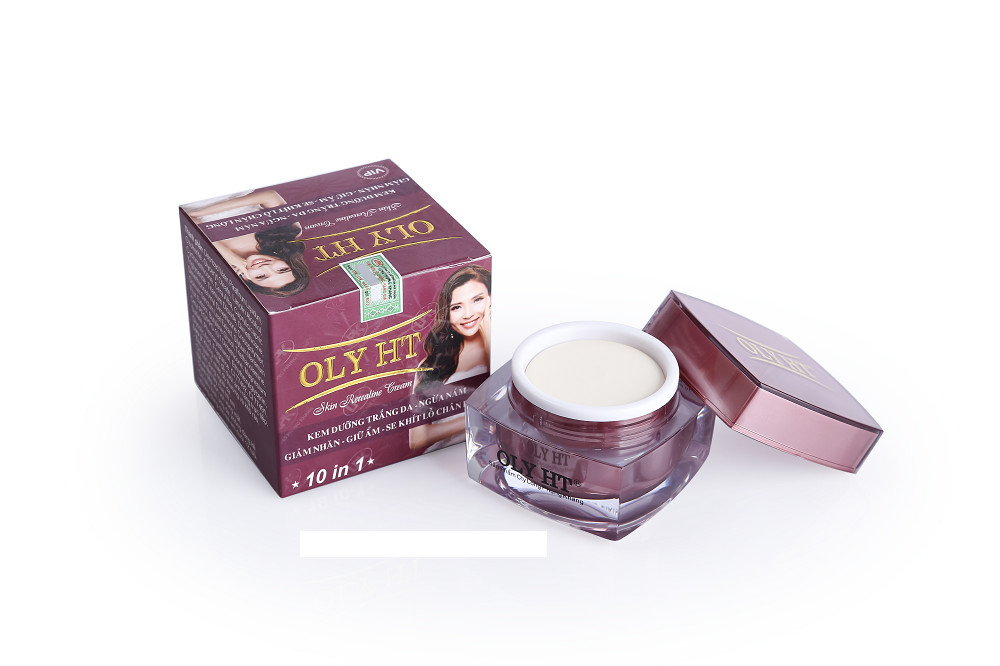 Kem trắng da mặt, hỗ trợ trị nám, giảm nếp nhăn mặt, giữ ẩm và se khít lỗ chân lông OLY HT - Hàng Chính Hãng