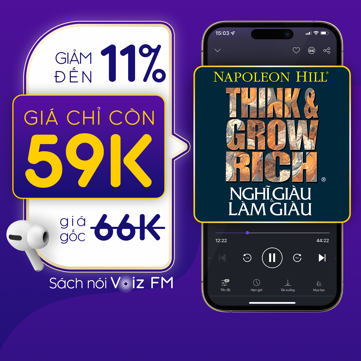 Voiz FM - Voucher nghe Sách Nói
