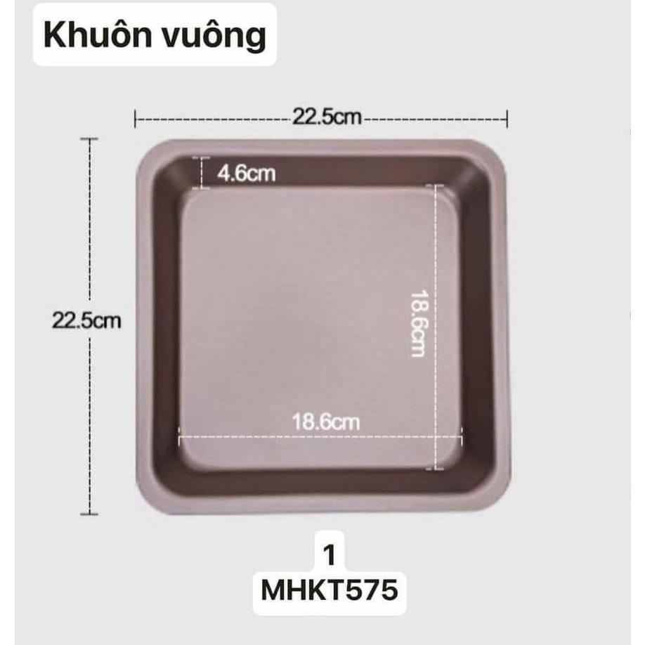 Bộ khuôn bánh 5 cái chống dính bằng thép carbon màu vàng đồng nướng bánh ngon đẹp nướng mọi loại bánh