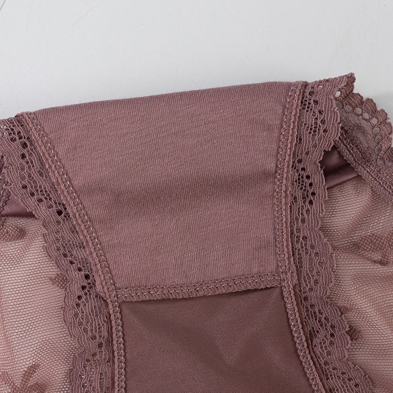 Combo 5 quần lót nữ phi lụa phối ren Voronin Q8234 – Mềm mịn, sexy, co giãn 4 chiều