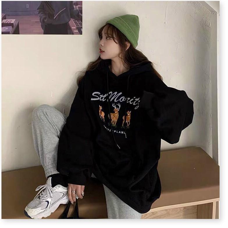 ÁO KHOÁC NỮ HOODIES FORM RỘNG,THIẾT KẾ HỌA TIẾT XINH XẮN,CHẤT LIỆU VÃI NỈ THOÁNG MÁT TRANG NEMO 36 FASHION