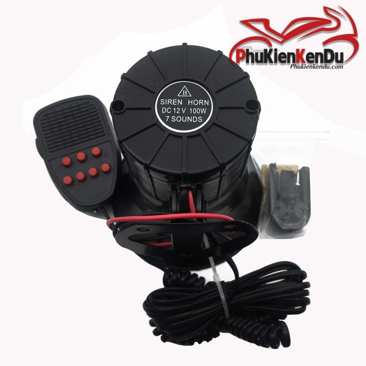 CÒI HÚ POLICE 7 CHẾ ĐỘ ÂM THANH CHUẨN CÓ MIC, 12V