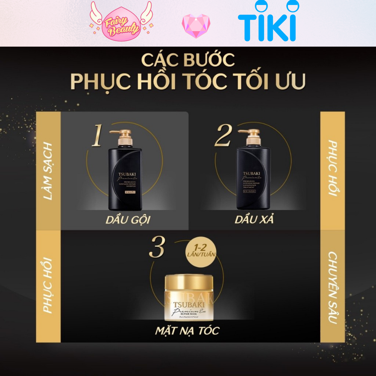 [TSUBAKI ] Mặt Nạ Ủ Tóc Cao Cấp Giúp Phát Triển Chắc Khỏe, Dưỡng Ẩm Và Phục Hồi Hư Tổn Chuyên Sâu 180g