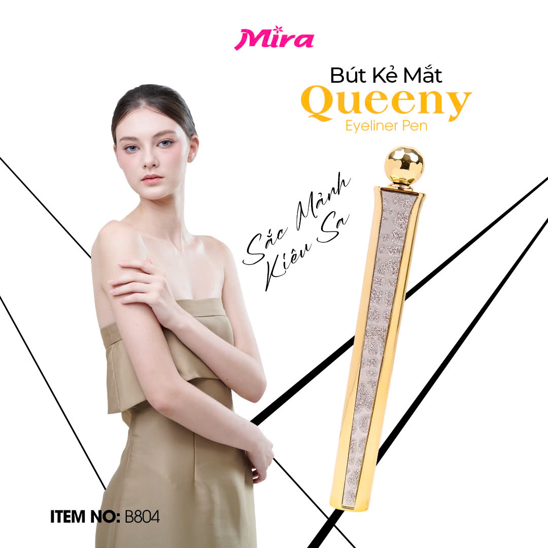 BÚT KẺ MẮT BỀN MÀU LÂU TRÔI MIRA QUEENY B804