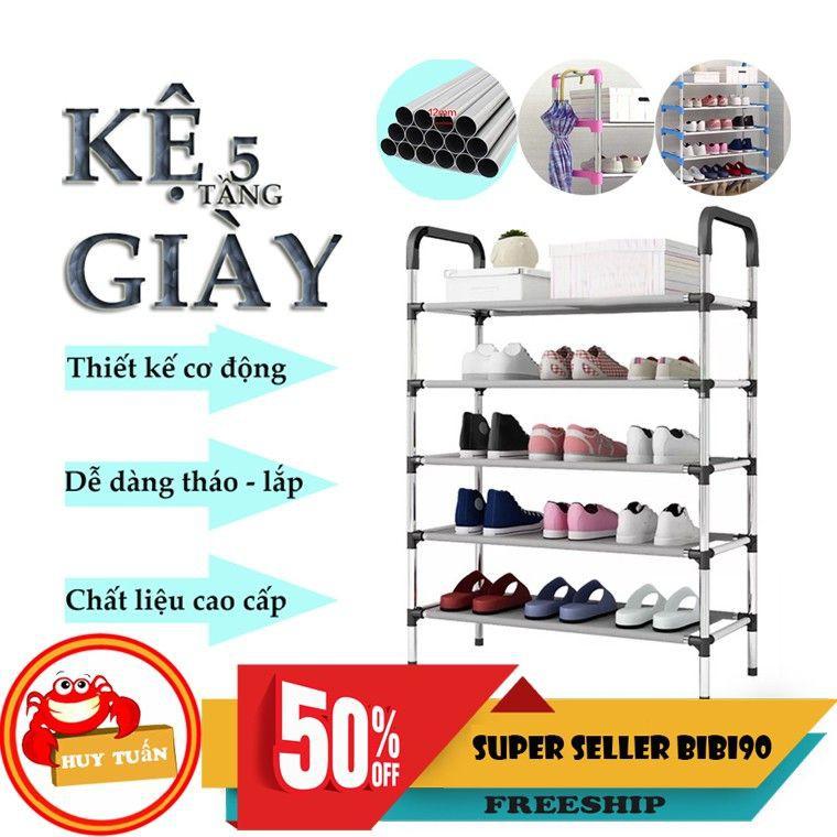 Kệ để giày dép 5 tầng có thể tháo rời Còn hàng