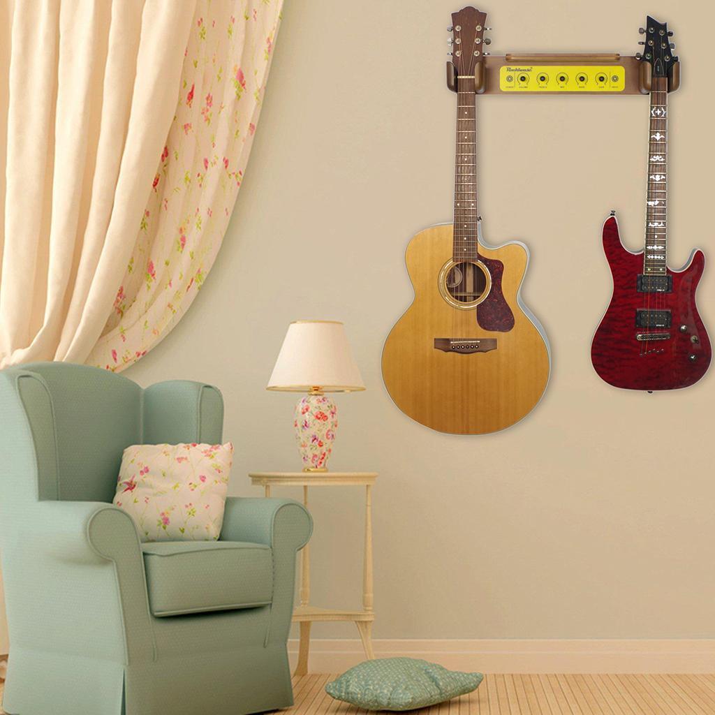 2 Guitar Hanger Wall Mount Guitar Stand for Musical Accessories