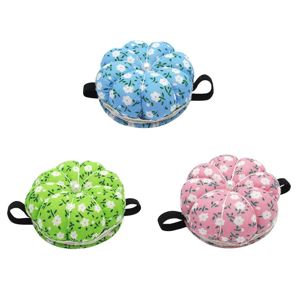 Pumpkin Shaped Pin Cushion Patchwork Pin Holder DIY Sewing Craft Tool