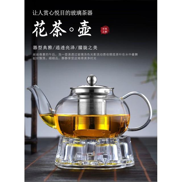 Set ấm chén thuỷ tinh